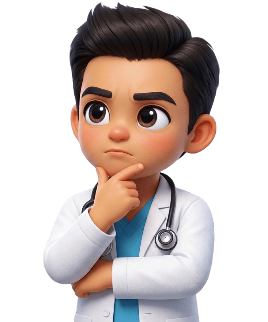 Personaje con dudas sobre el SERUMS